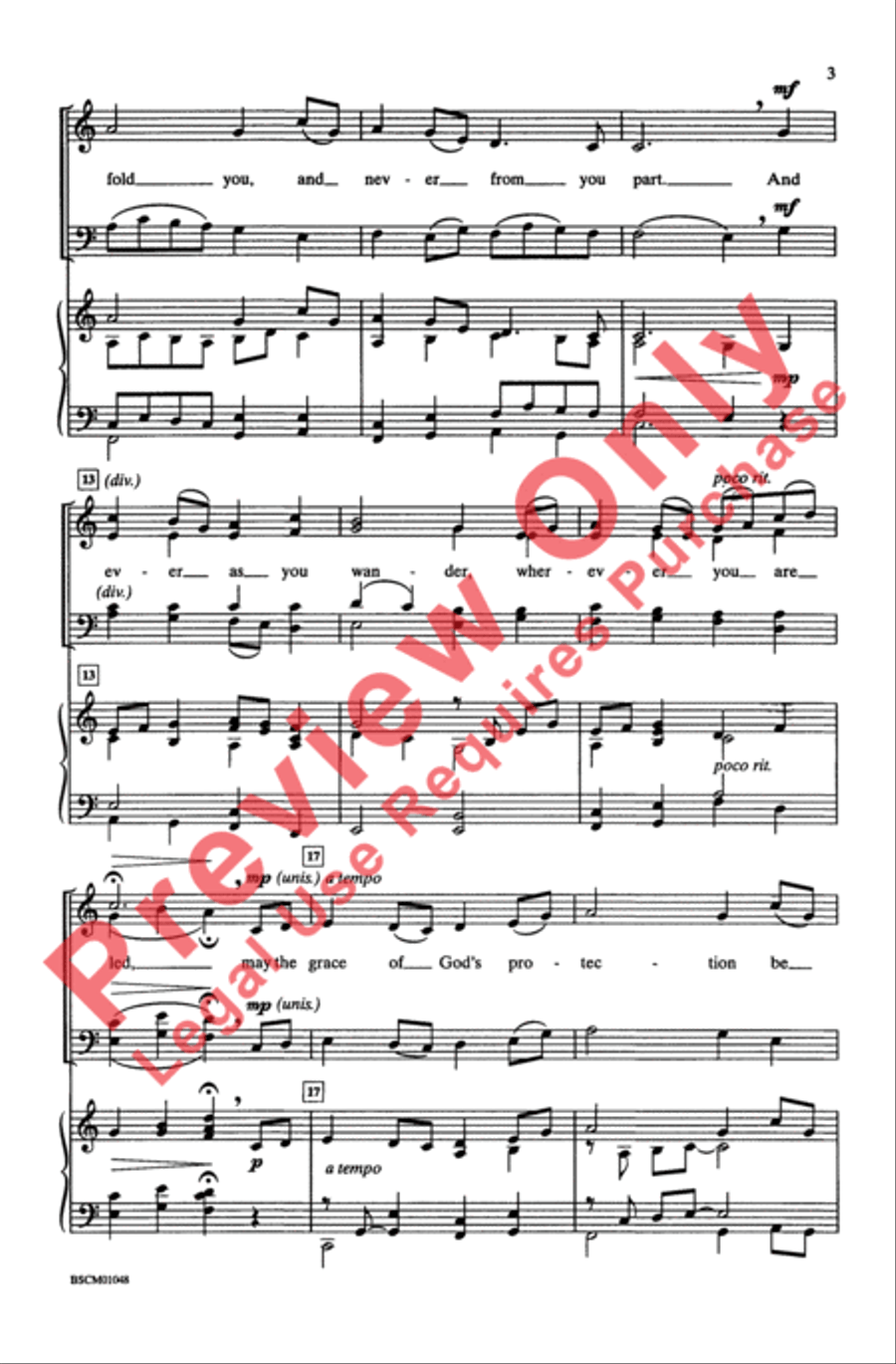 A Celtic Blessing A Celtic Blessing 4-Part scores gallery preview page 3