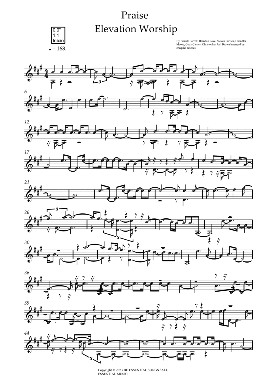 Praise Praise Easy Guitar scores gallery preview page 1