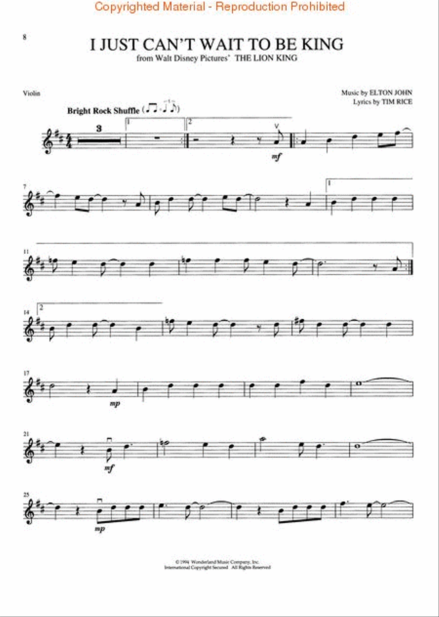 Disney Movie Magic Disney Movie Magic Violin Solo scores gallery preview page 4