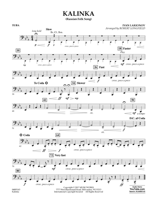 Kalinka (Russian Folk Song) - Tuba