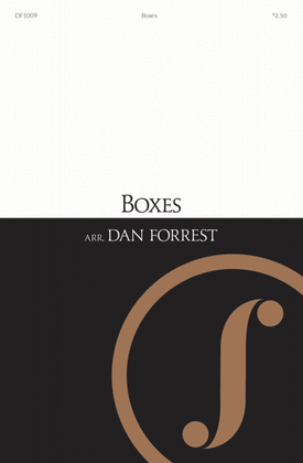 Boxes (SATB) - String Quartet/Quintet/Orchestra and Percussion