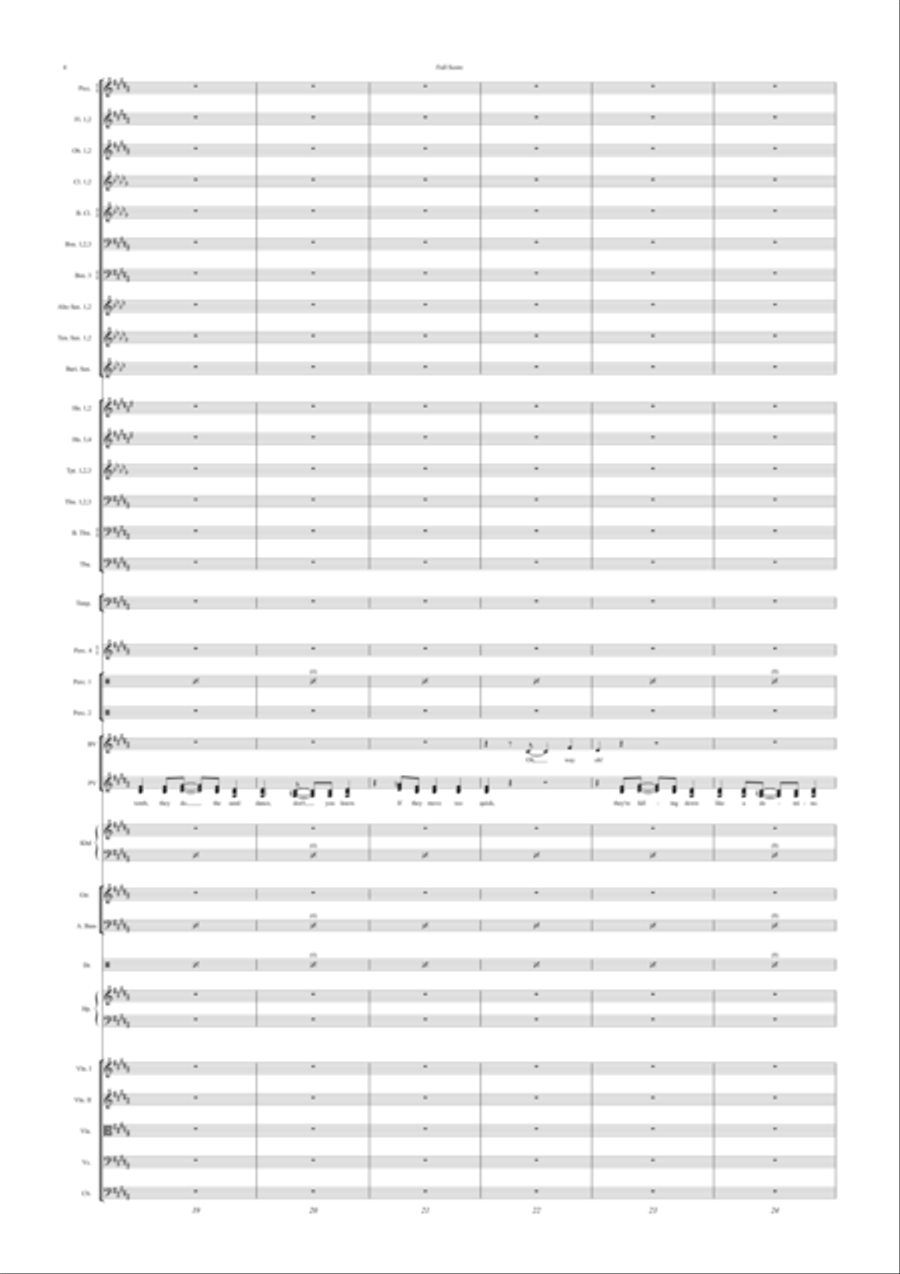Walk Like An Egyptian Full Orchestra scores gallery preview page 4