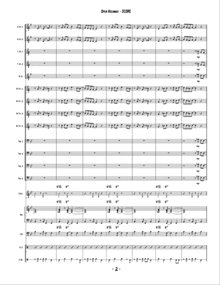 Open Highway Jazz Ensemble scores gallery preview page 3