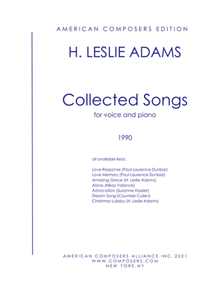 Book cover for [Adams] Collected Songs