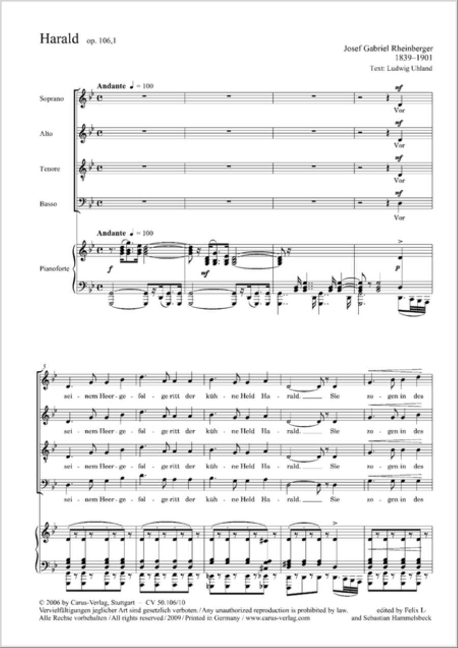 Harald 4-Part scores gallery preview page 14