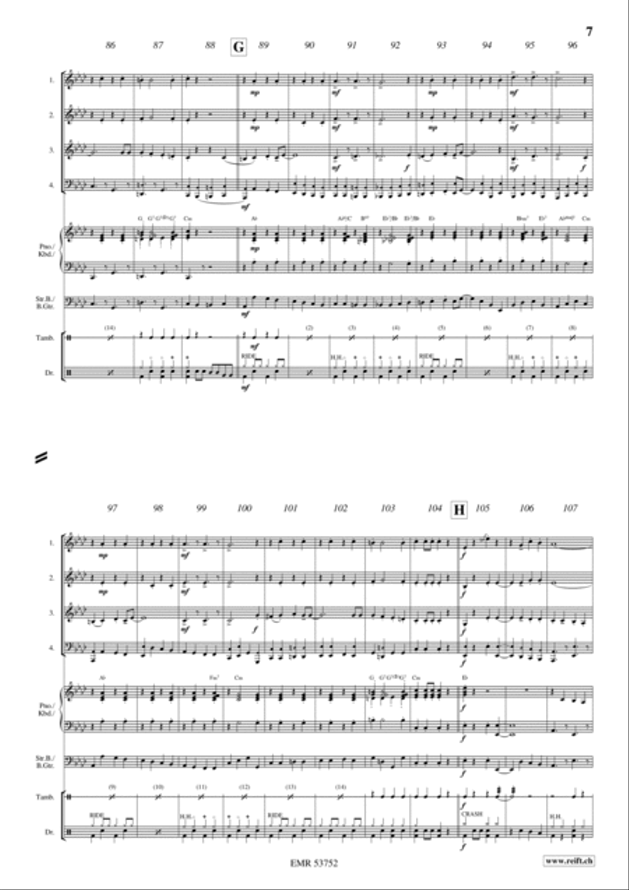 Hessen March Woodwind Quartet scores gallery preview page 6