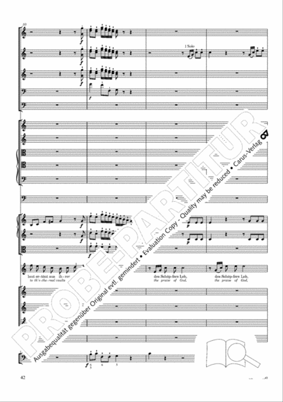 The Creation (Die Schopfung) 4-Part scores gallery preview page 62