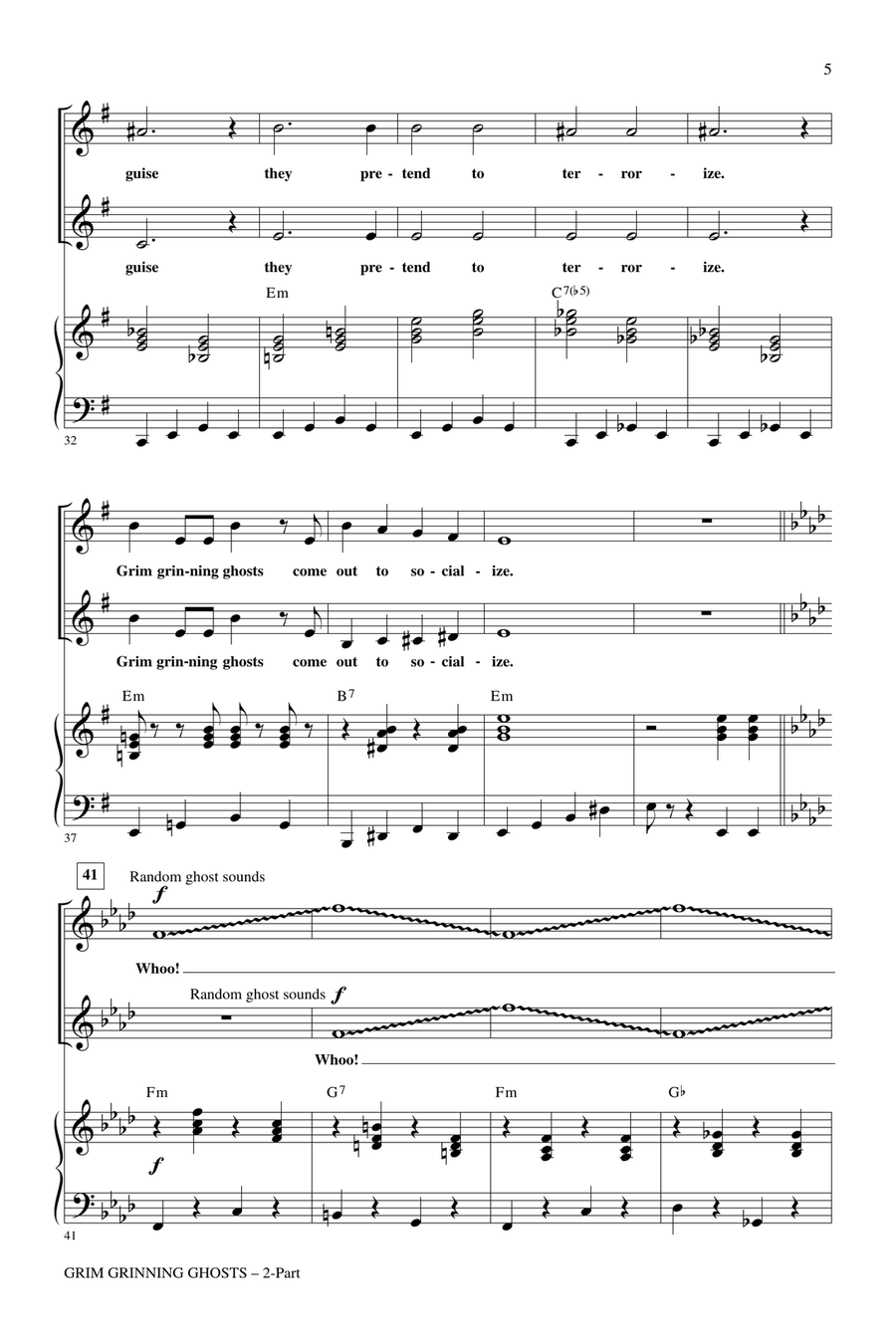 Grim Grinning Ghosts Grim Grinning Ghosts 2-Part scores gallery preview page 4
