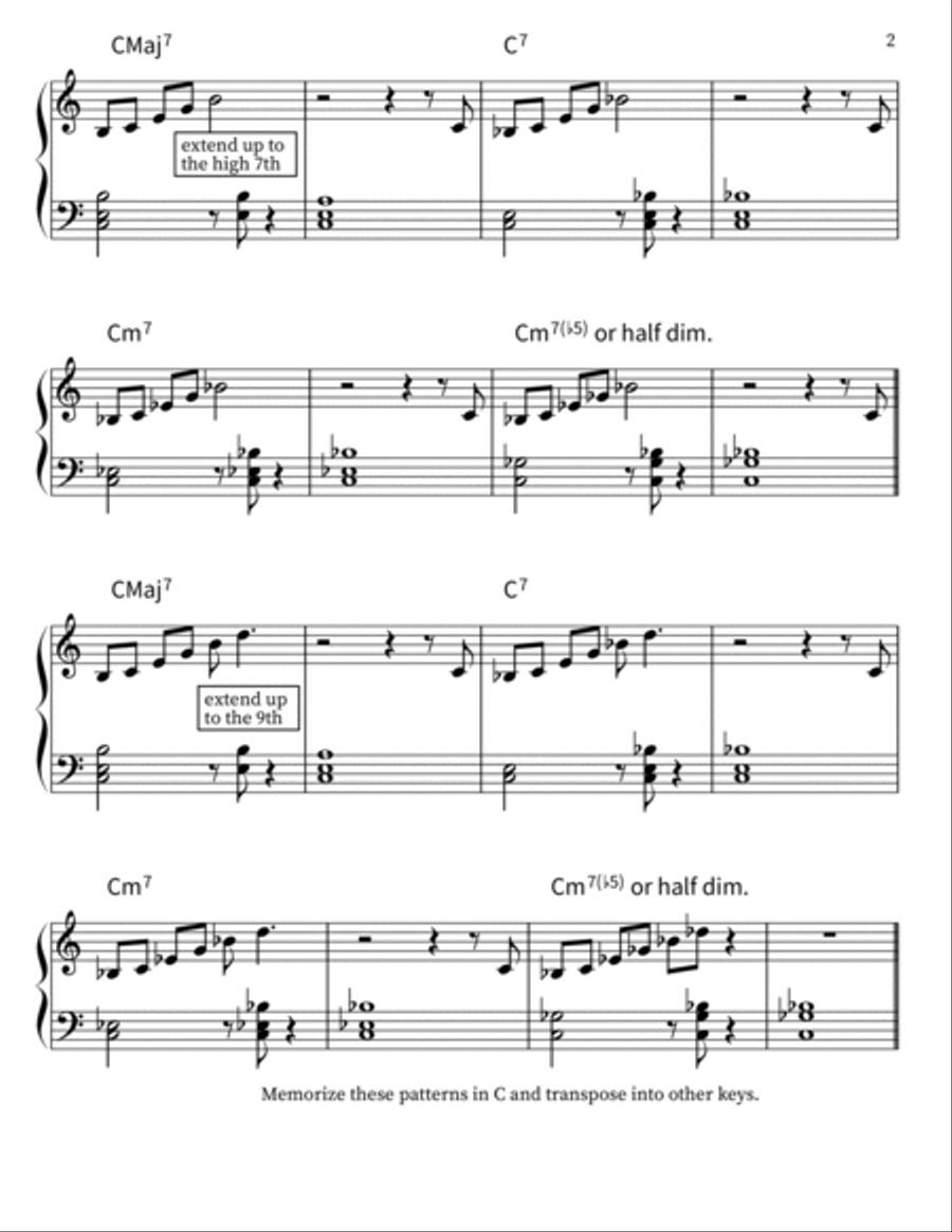 Improv Patterns from the 7th Piano scores gallery preview page 2