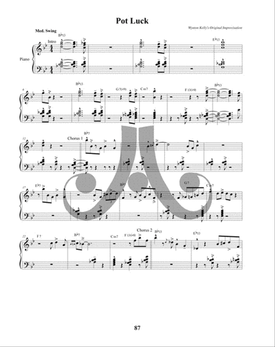 The Wynton Kelly Collection Collection / Songbook scores gallery preview page 5