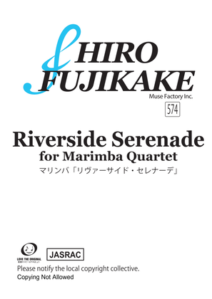 Book cover for Riverside Serenade for marimba Quartet (574)