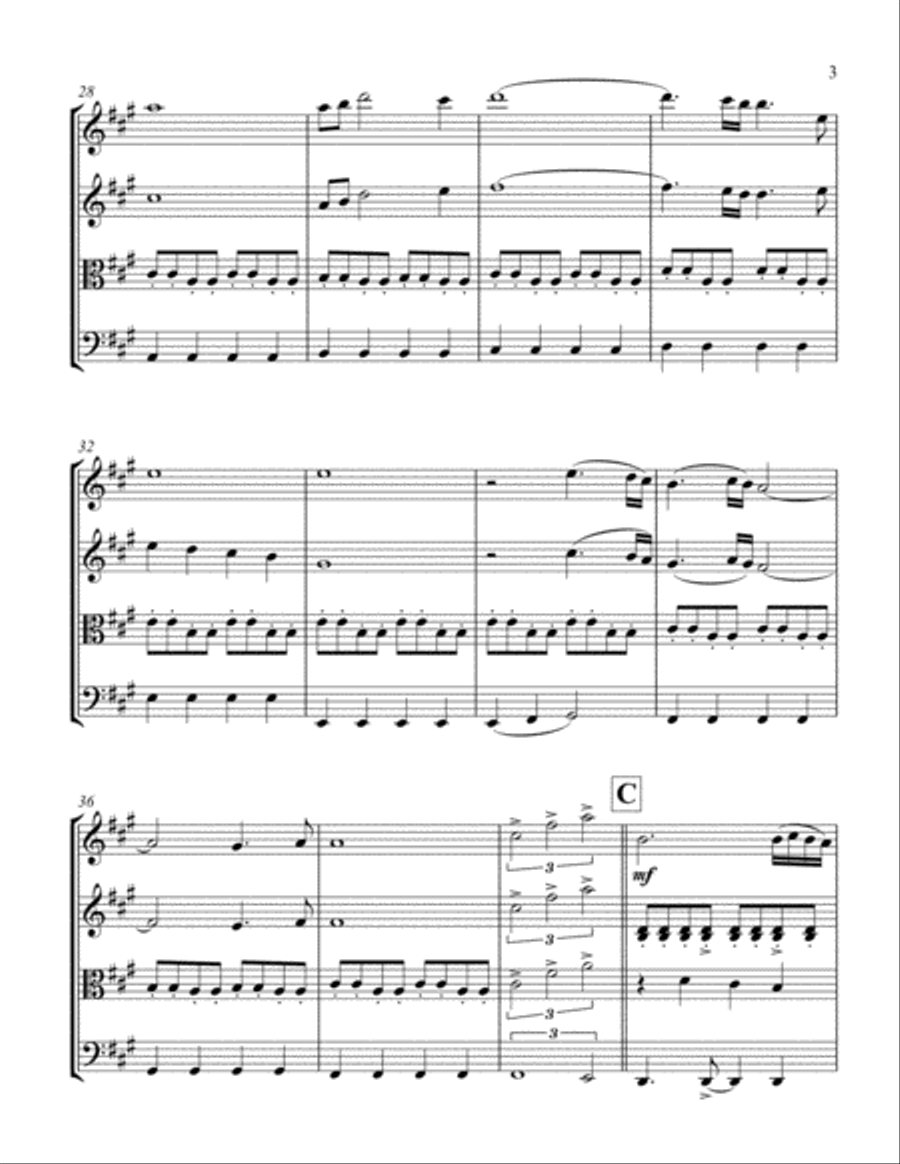 Now We Are Free Now We Are Free String Quartet scores gallery preview page 3