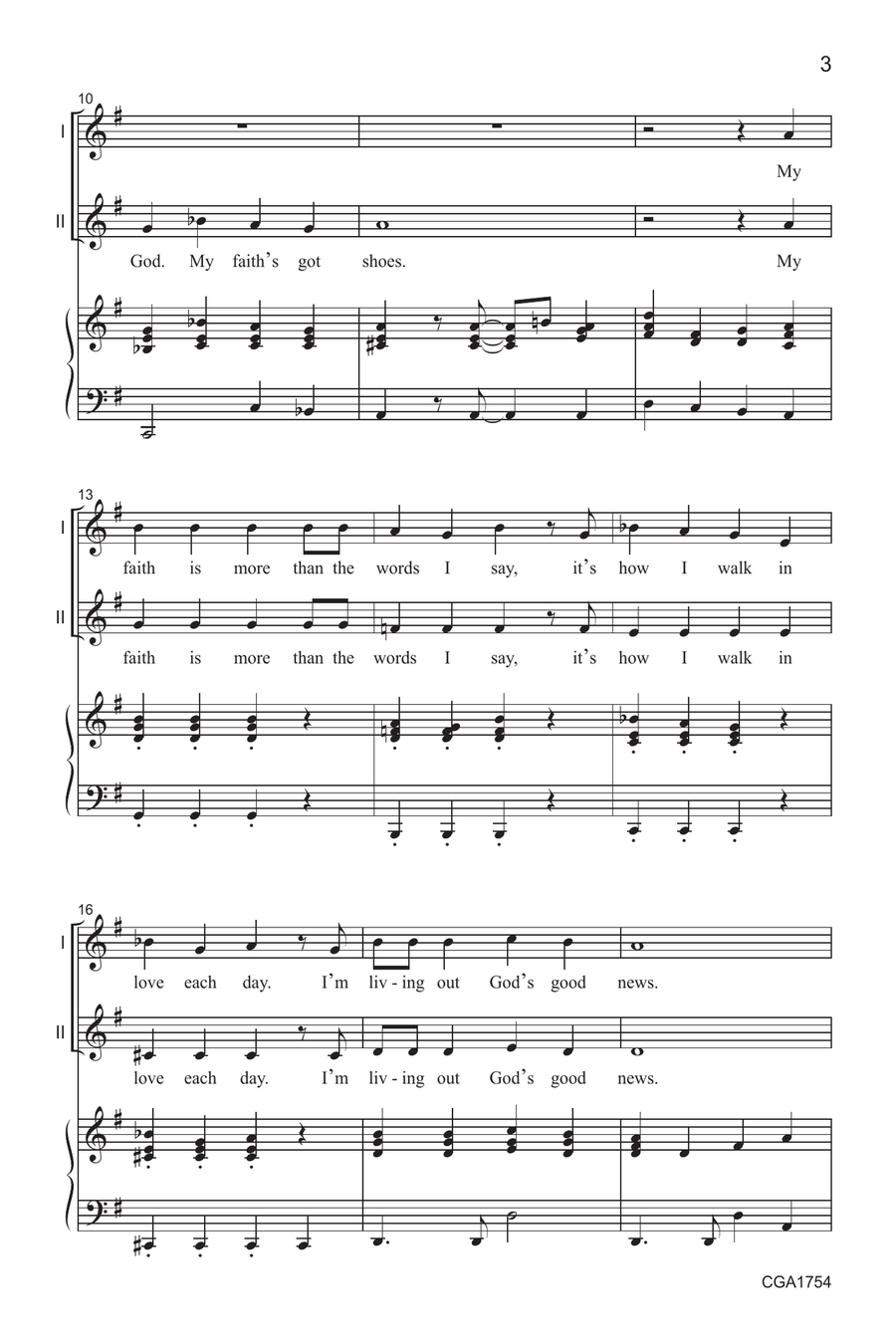 My Faith's Got Shoes My Faith's Got Shoes 2-Part scores gallery preview page 3