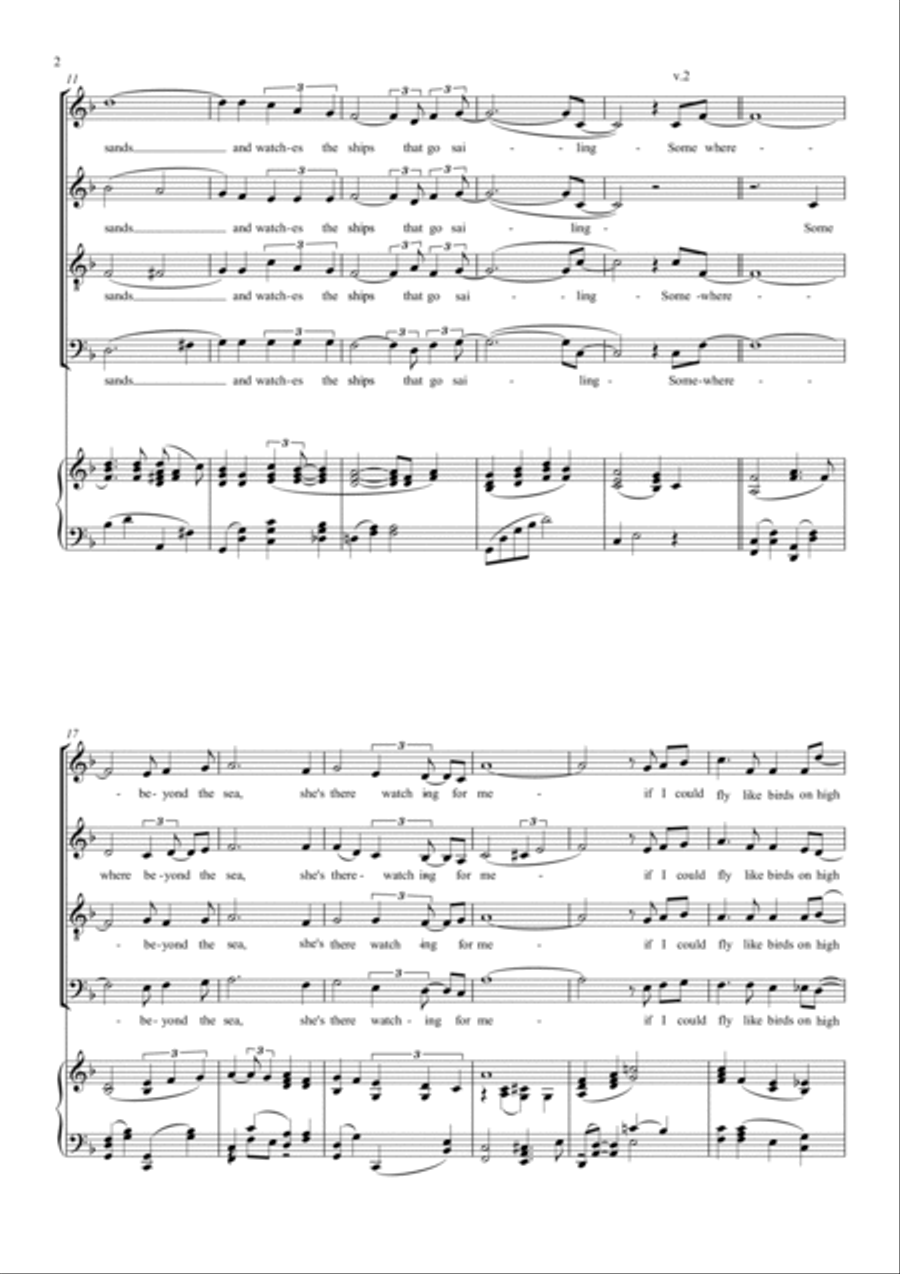 Beyond The Sea 4-Part scores gallery preview page 3