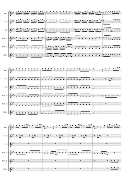 Flute Concerto n. 2 in G minor 'La Notte' - Flute Choir image number null