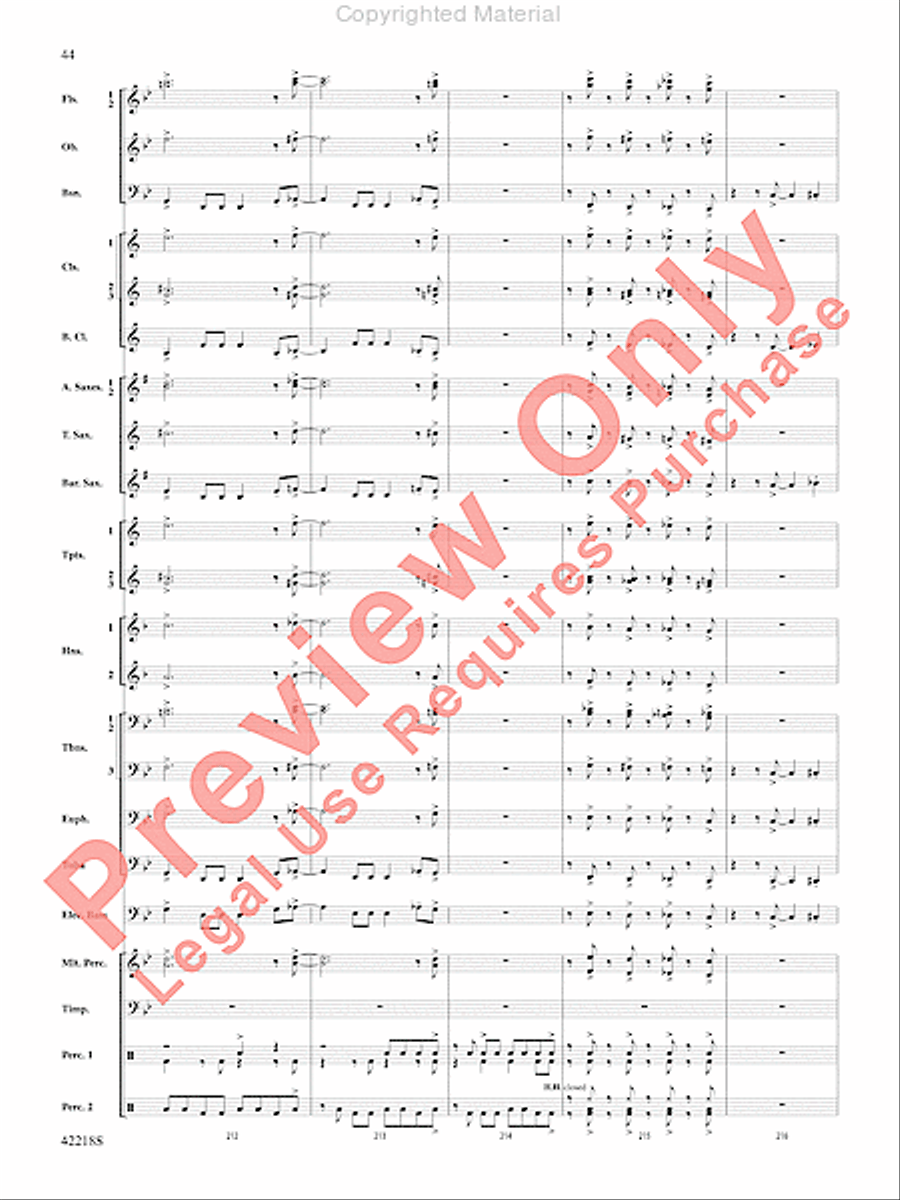 Tower of Power Greatest Hits Concert Band scores gallery preview page 43
