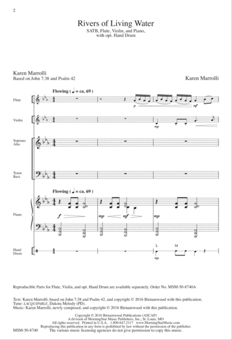 Rivers of Living Water Rivers of Living Water 4-Part scores gallery preview page 2