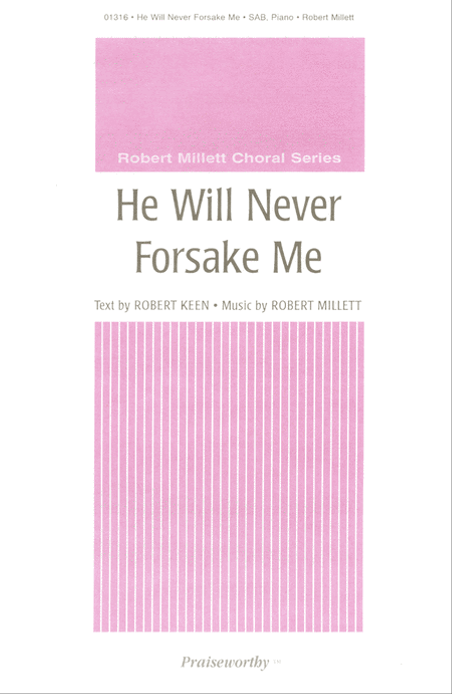 He Will Never Forsake Me - SAB 3-Part scores gallery preview page 1