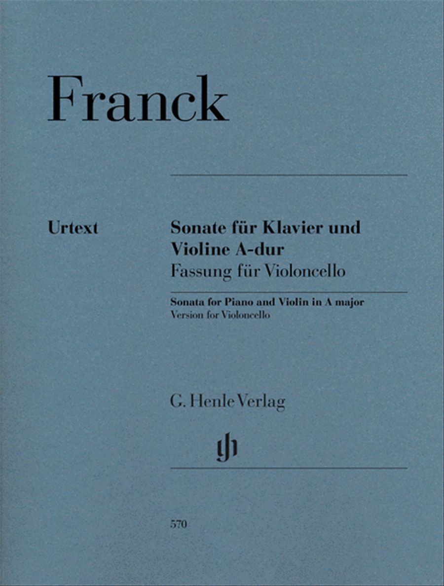 Violin Sonata A Major Violin scores gallery preview page 1