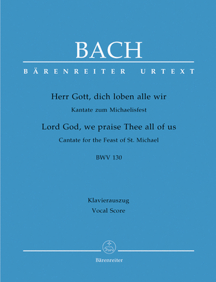 Book cover for Lord God, we praise Thee all of us, BWV 130