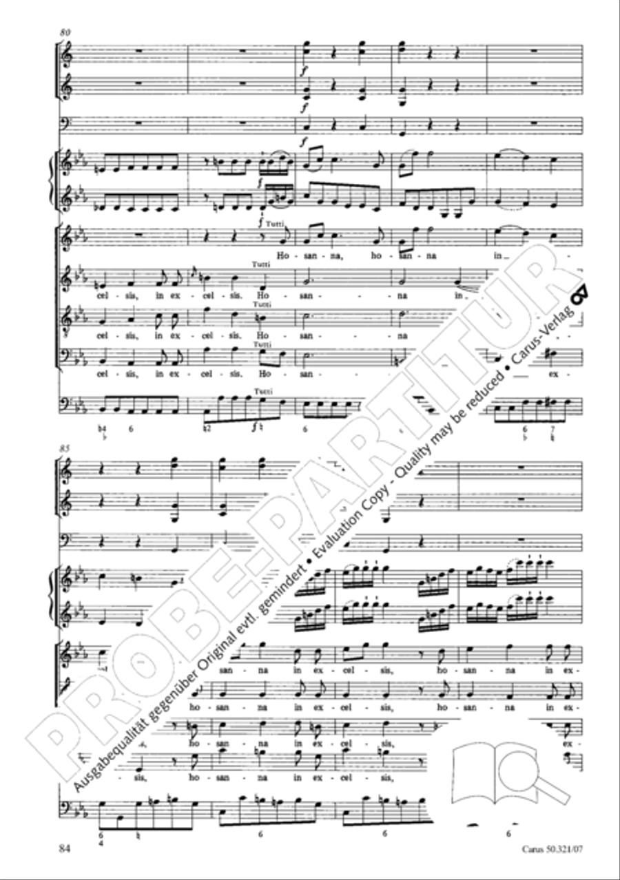 Requiem in C minor 4-Part scores gallery preview page 91