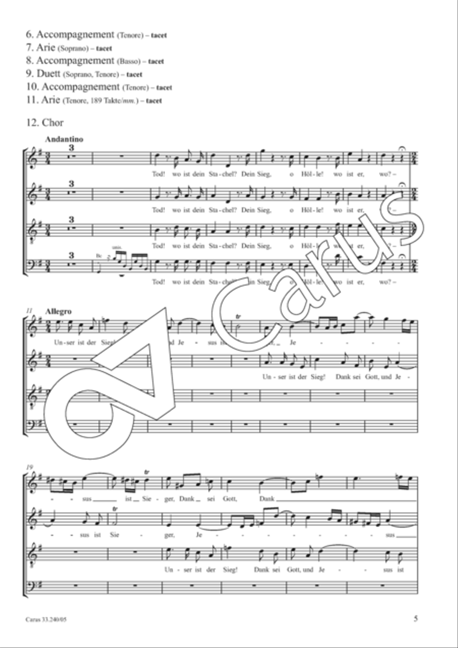The Resurrection and Ascension of Jesus 4-Part scores gallery preview page 6
