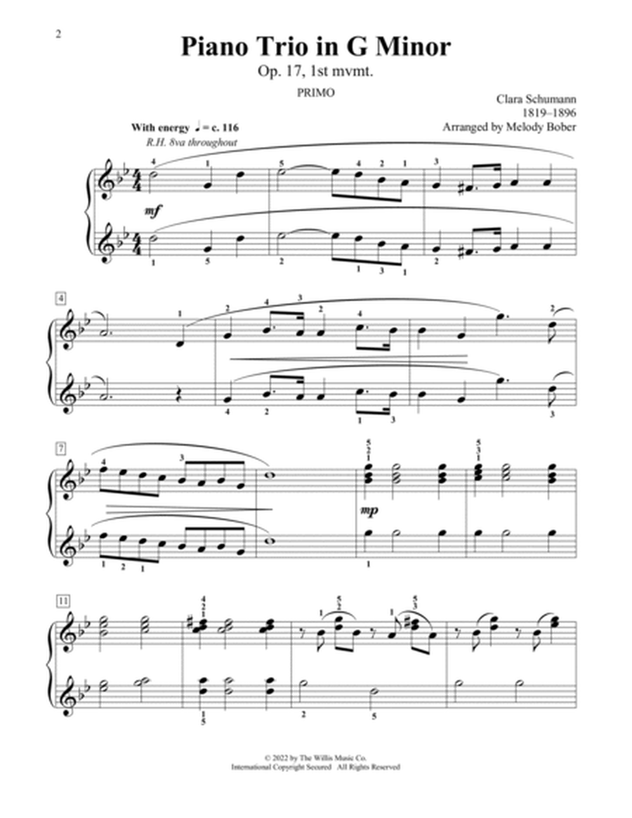 Piano Trio In G Minor, Op. 17, 1st Mvmt (arr. Melody Bober)