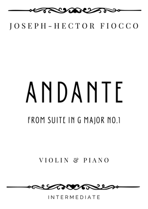 Book cover for Fiocco - Andante from Suite in G major No.1 - Intermediate