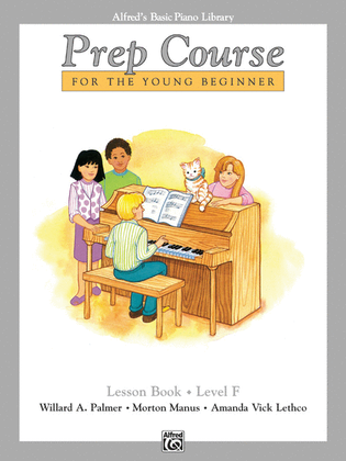 Book cover for Alfred's Basic Piano Prep Course Lesson Book, Book F