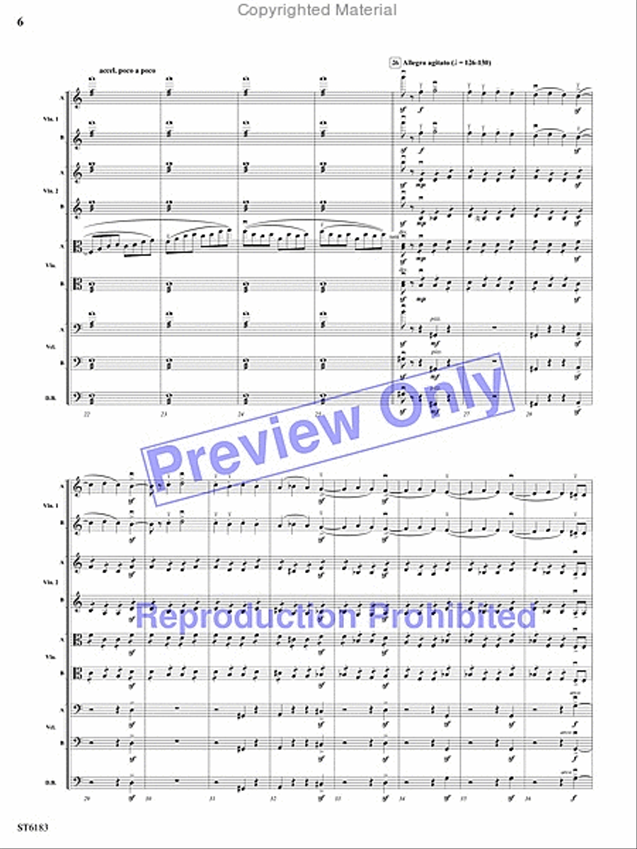 Russian Easter Overture String Orchestra scores gallery preview page 5