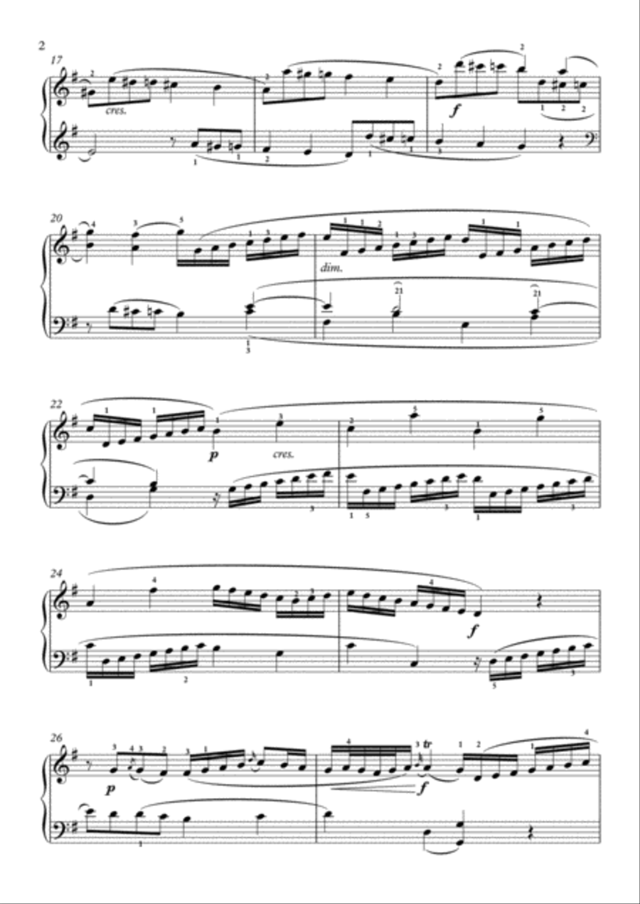 Scarlatti-Sonata in e-minor L.321 K.263(piano) Piano Solo scores gallery preview page 3