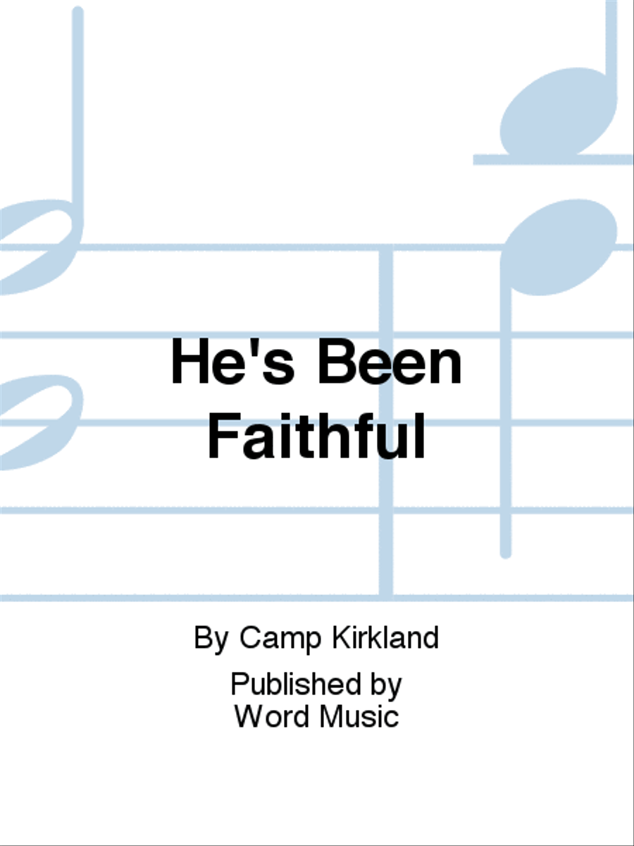 He's Been Faithful - Anthem Choir scores gallery preview page 1