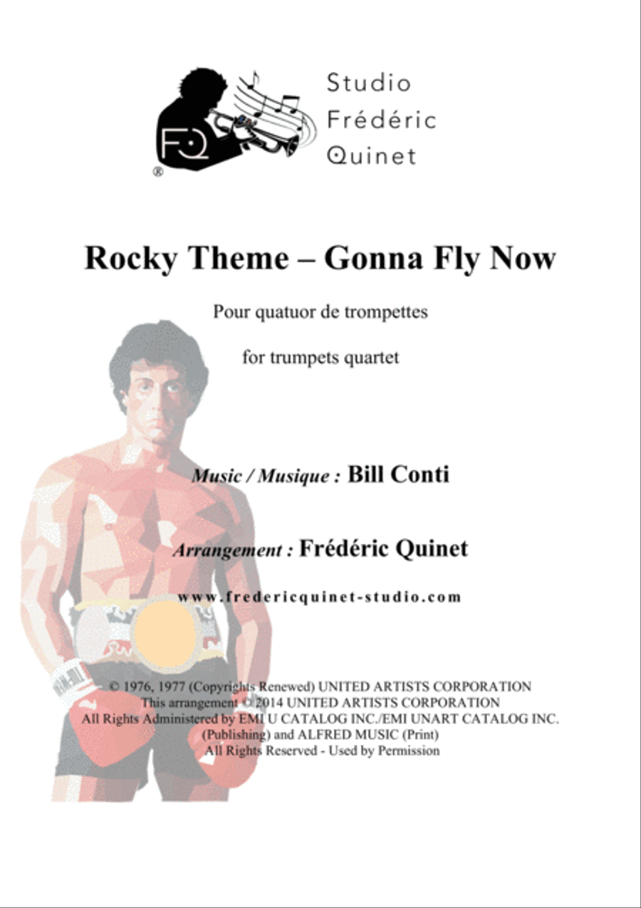 Gonna Fly Now Brass Ensemble scores gallery preview page 1