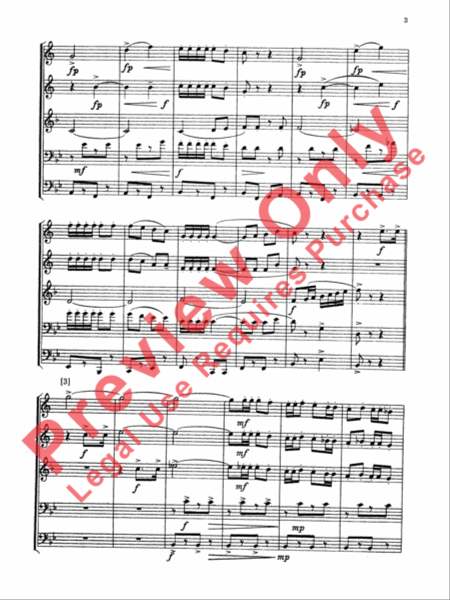 Bugler's Holiday Bugler's Holiday Brass Quintet scores gallery preview page 4