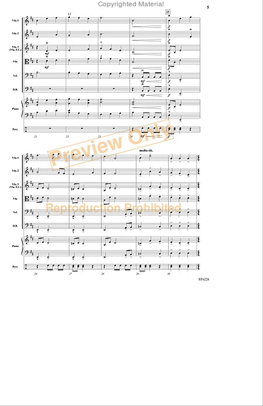 Hunting the Wild Beast String Orchestra scores gallery preview page 4