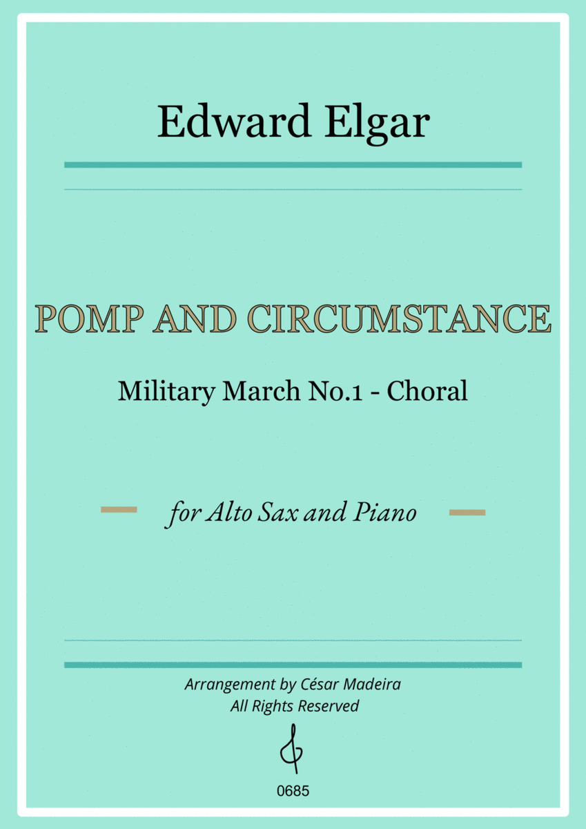 Pomp and Circumstance No.1 - Alto Sax and Piano (Full Score) image number null