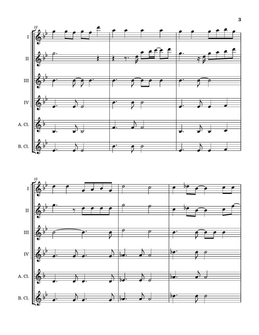 Something About December Clarinet Quintet scores gallery preview page 4