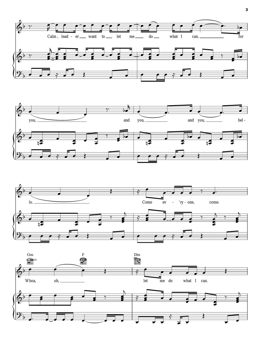 Marcus Garvey Guitar scores gallery preview page 3
