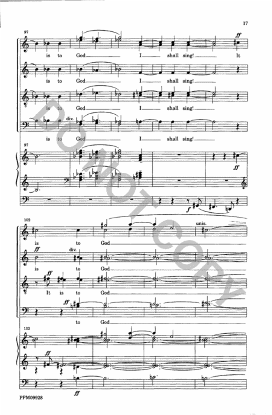 It is to God I Shall Sing Divisi scores gallery preview page 18