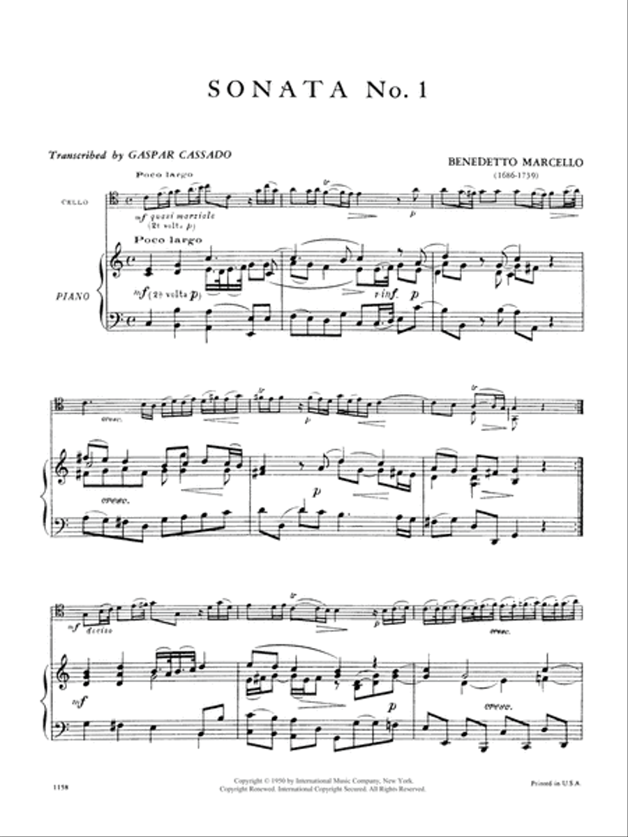 Sonata No. 1 In C Piano Accompaniment scores gallery preview page 2