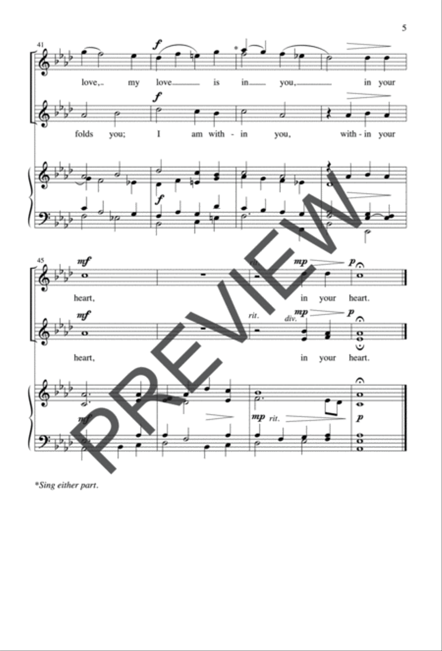 I Am Always with You I Am Always with You Unison Choir scores gallery preview page 9
