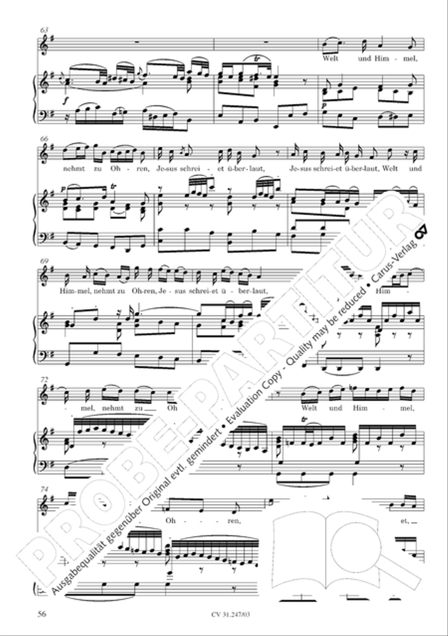 St. Mark Passion (Markus-Passion) 4-Part scores gallery preview page 57