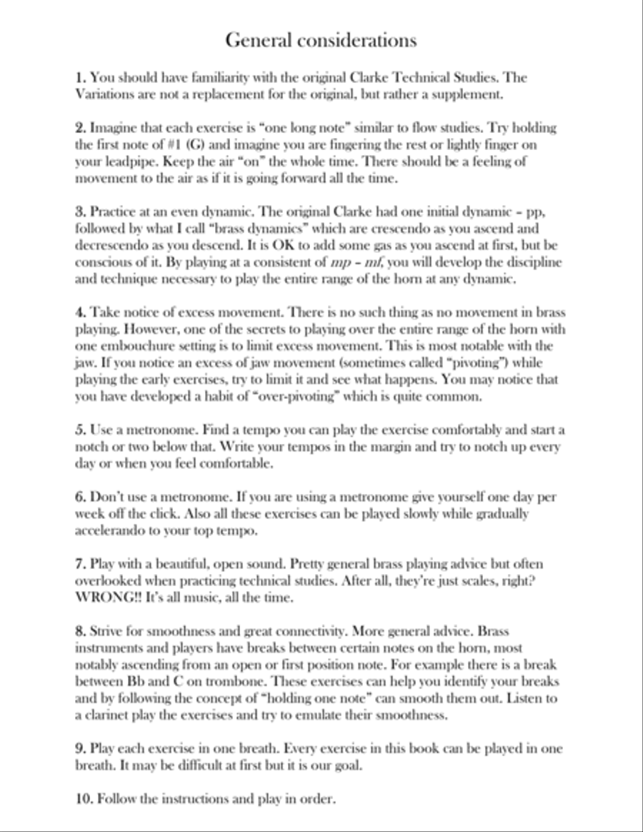 The Clarke Variations-bass clef edition Brass Ensemble scores gallery preview page 6