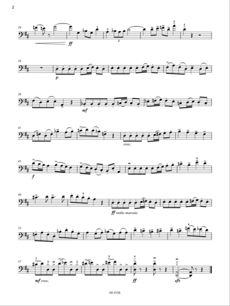 Robots' March (Grade 5, C2, from the ABRSM Cello Syllabus from 2024) Cello Solo scores gallery preview page 2