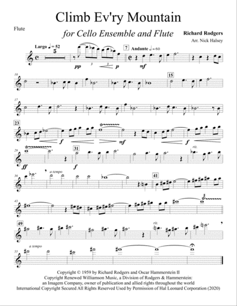 Climb Ev'ry Mountain Small Ensemble scores gallery preview page 5