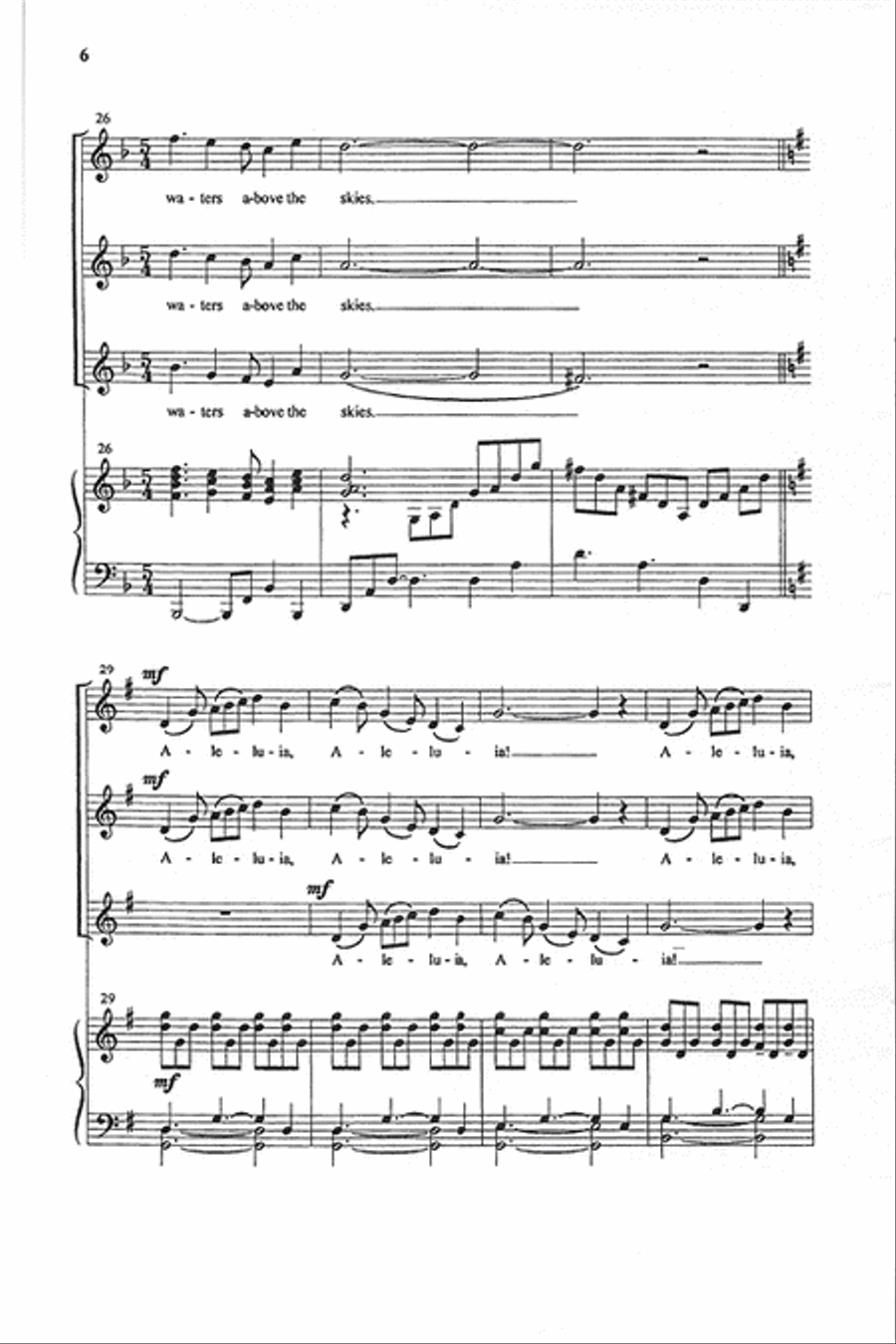 Praise the Lord (SSA) SSA scores gallery preview page 5