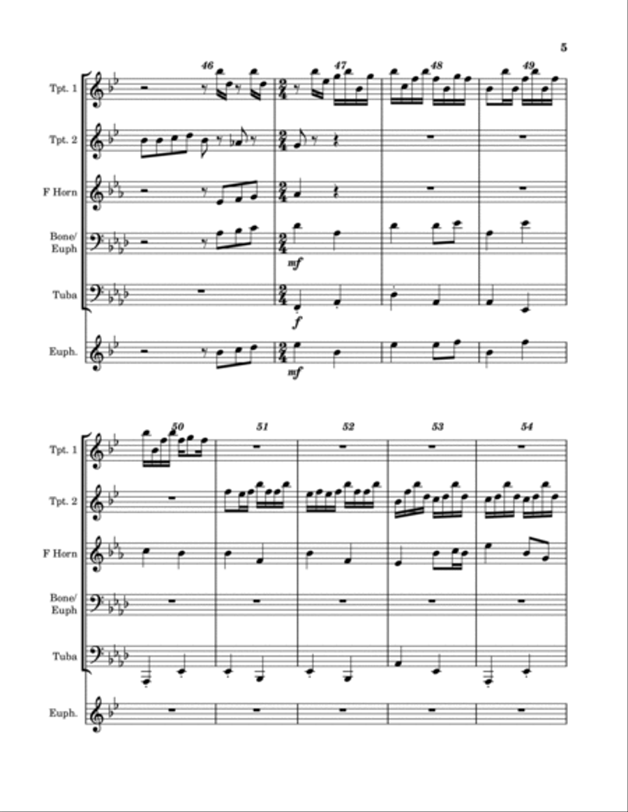 Duelling Banjos Duelling Banjos Euphonium scores gallery preview page 5
