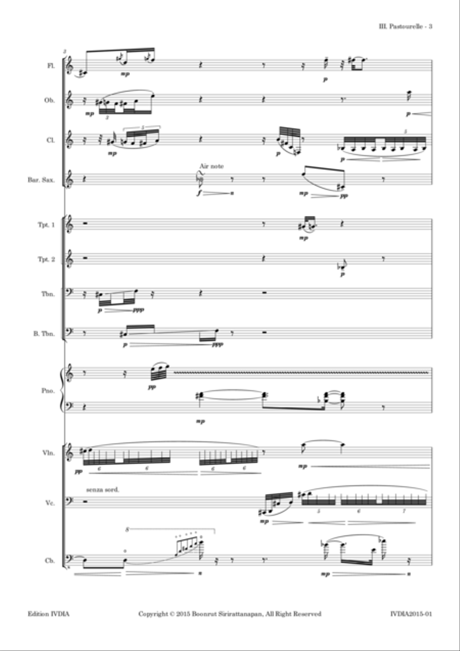Pastoral for Ensemble Large Ensemble scores gallery preview page 6