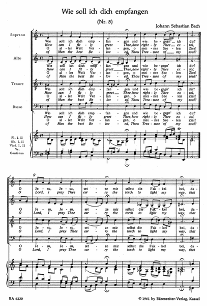 Weihnachtschorale aus dem Weihnachts-Oratorium BWV 248
