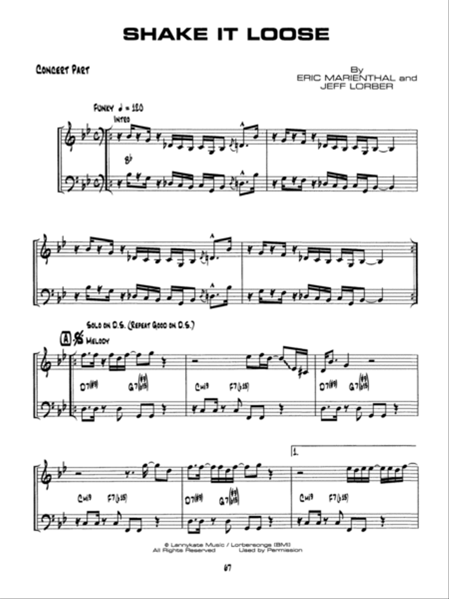 The Music of Eric Marienthal (Solo Transcriptions and Performing Artist Master Class) Saxophone scores gallery preview page 4